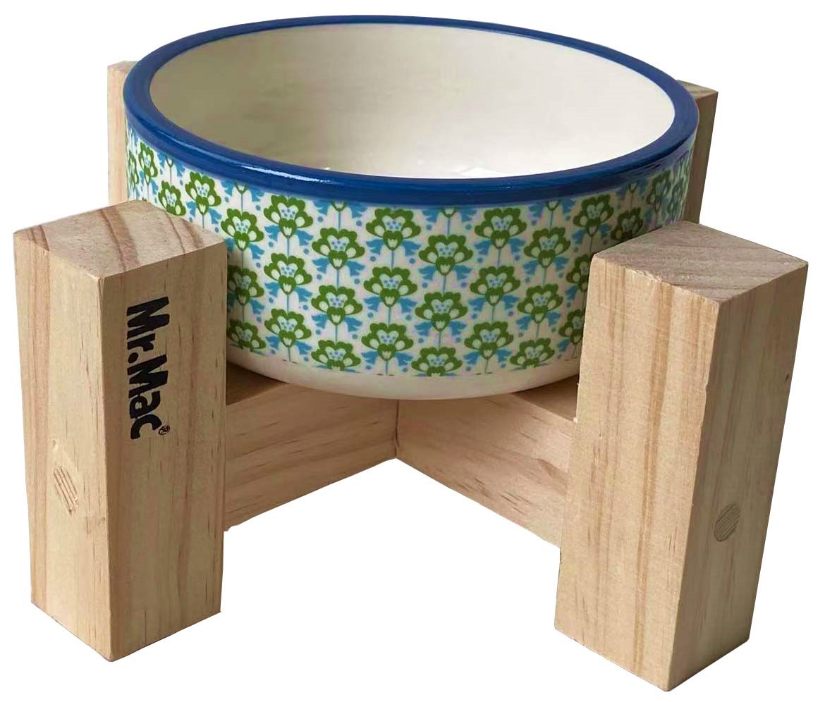 Pet Bowl with wood fram